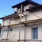 The construction of the scaffolding is modular, can be easily extended to the required height and shape
