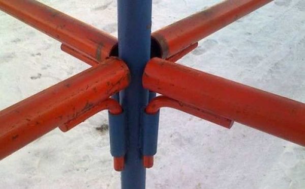 Pin scaffold connection principle