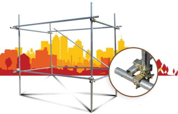 Clamp scaffolding - quick assembly / disassembly
