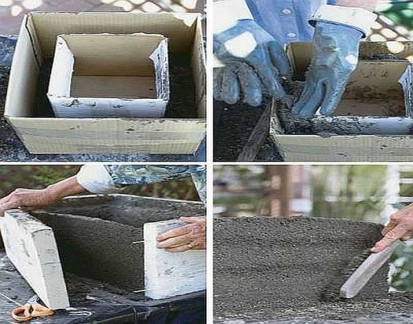 How to make a flower pot made of concrete with your own hands
