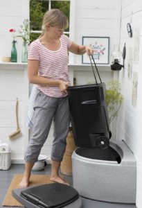 To make it easier to remove waste, the containers should have wheels