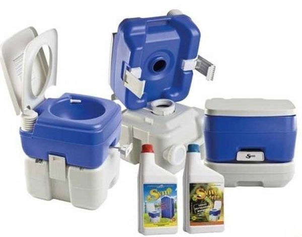 Disassembled liquid toilet