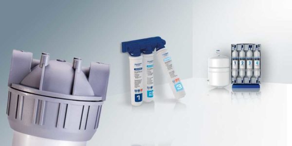 Water filters under the sink - flow type installations