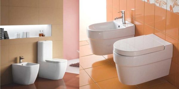 According to the installation method, the toilet bowls are floor-standing and hanging