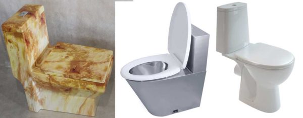 Choosing a toilet is not easy - they come from different materials and different shapes