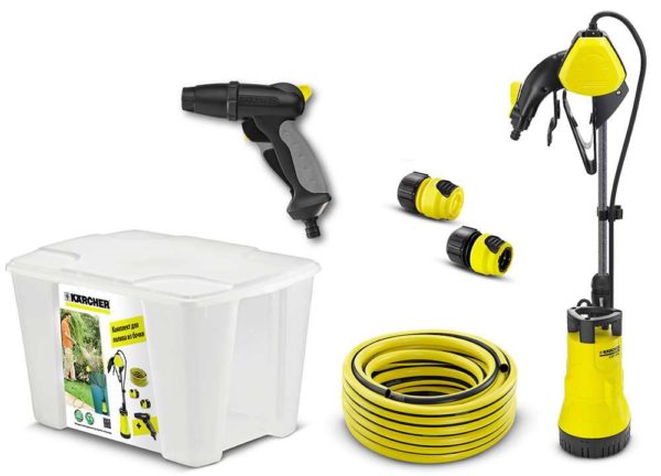 The pump for watering the garden from a barrel Karcher SBP 3800 pleases everyone, except for the price