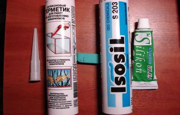 Some types of aquarium sealants