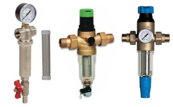 Types of mechanical flushing water filters