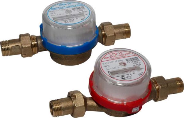 The meter is intended for hot or cold water, you can see by the color of its body