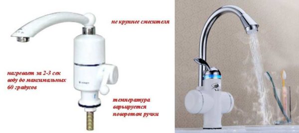 Instantaneous water heater for tap