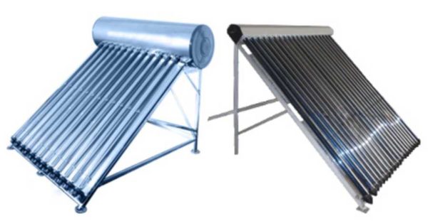 Most common tubular solar collectors