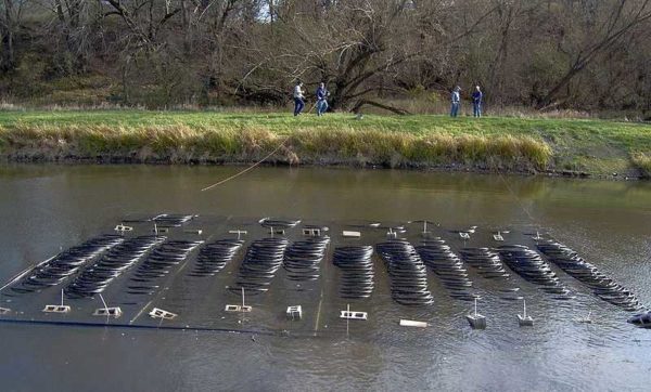 The easiest way to make a thermal field in water
