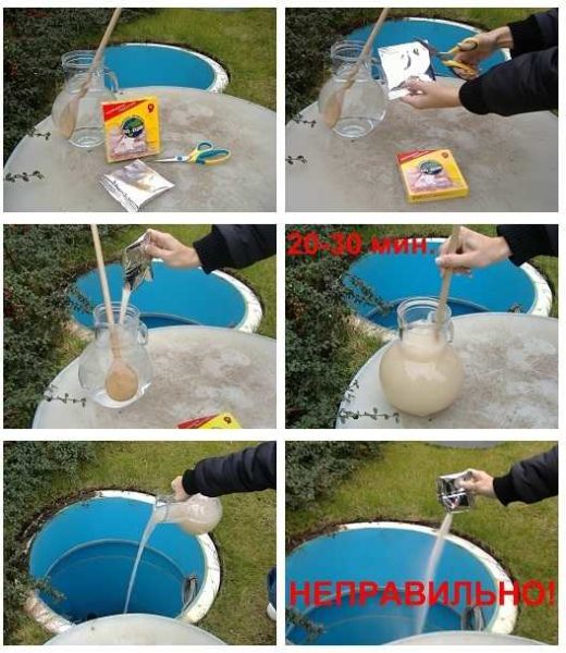 Method of using cesspool bacteria in powder form