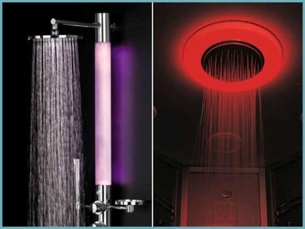 Lighting while taking a shower