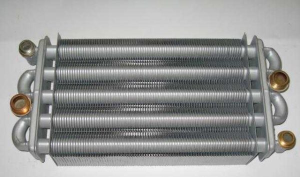 This is what the primary heat exchanger looks like in gas wall-hung boilers.