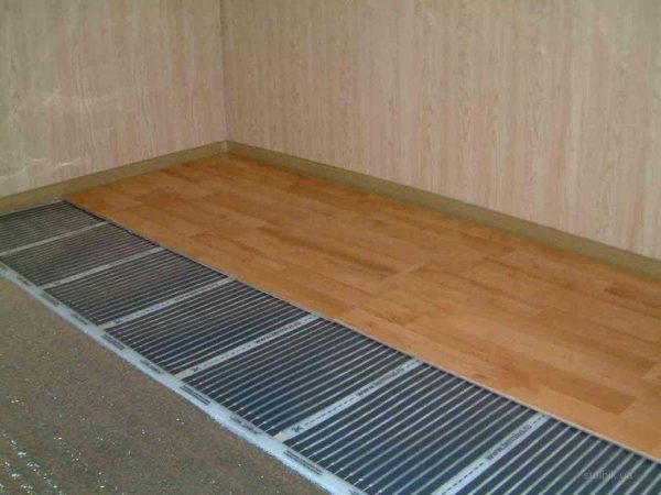 You can heat the floor with infrared film