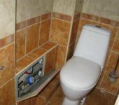 How to close pipes in a toilet: make a drywall box