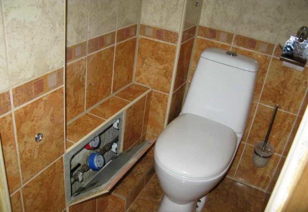 How to close pipes in a toilet: make a drywall box