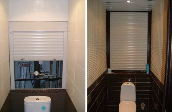 Toilet roller shutters can only cover part of the wall