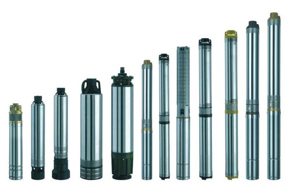 The well pump is an elongated cylinder