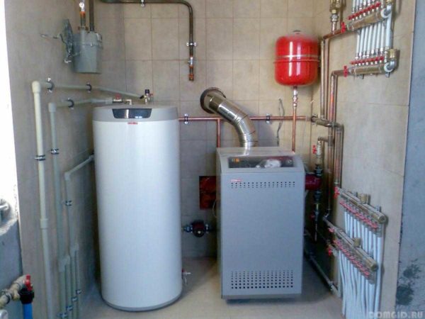 For powerful gas boilers, a separate room is required