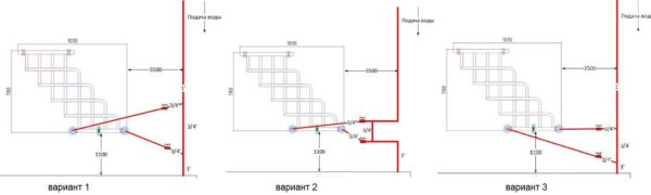 Bottom connection options with top spillage