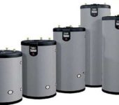 By the type of installation, they are wall-mounted and floor-standing, with a capacity from 50 liters to 1500 liters