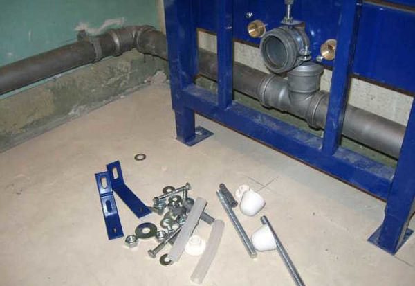 Expose the frame, make marks for fasteners