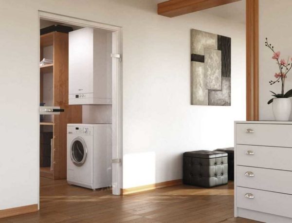 Wall-hung boilers can be installed in kitchens