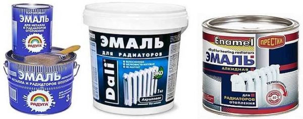 Paints for heating radiators are made on a different basis.