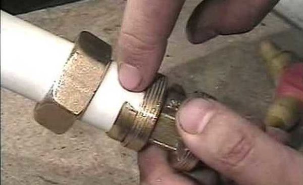 Before tightening the nut