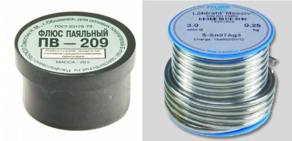 Flux and solder are required consumables