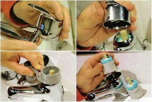 How to disassemble a tap with a cartridge