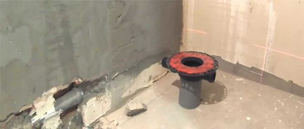 From the existing height of the screed, lay down the thickness of the insulation and DSP