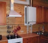 It is possible to install a gas boiler in the kitchen only if there is a working ventilation and doors
