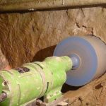 If you have not provided for a mortgage in the wall or foundation, drill a hole