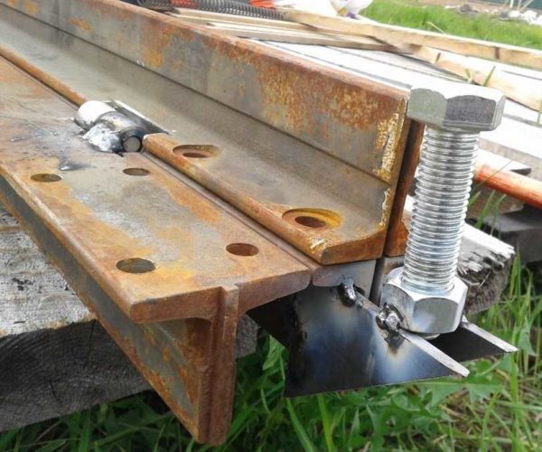 We weld the nut