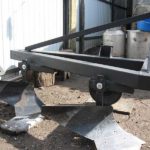 Homemade plow frame for mini tractor