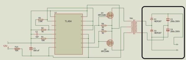 A rectifier is added to improve the output characteristics