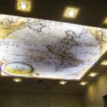 An interesting option with spots around the perimeter of the ceiling