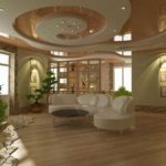 Sophisticated rounded shapes are suitable for spacious rooms. In a small area, they will crush and clutter up the interior.