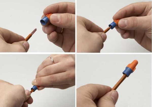 How to make a wire connection using PPE