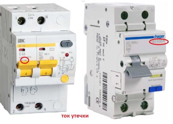 Leakage current or settings on the differential machine