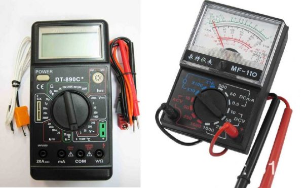 Multimeters are more popular - they are easier to take readings with.