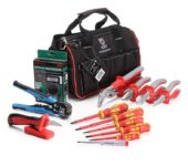 The power tool bag must contain measuring items