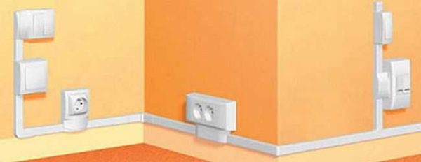 It is possible to lay wires in cable channels