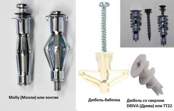 Special fasteners are required to fasten the cable to thin walls
