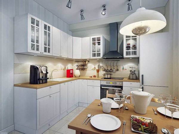 Lighting in the kitchen is best done zoned