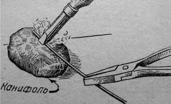 Tinning the wire
