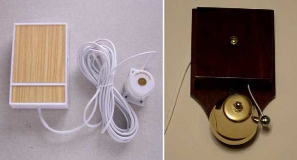 Wired calls - the button and the indoor unit must be connected by wires